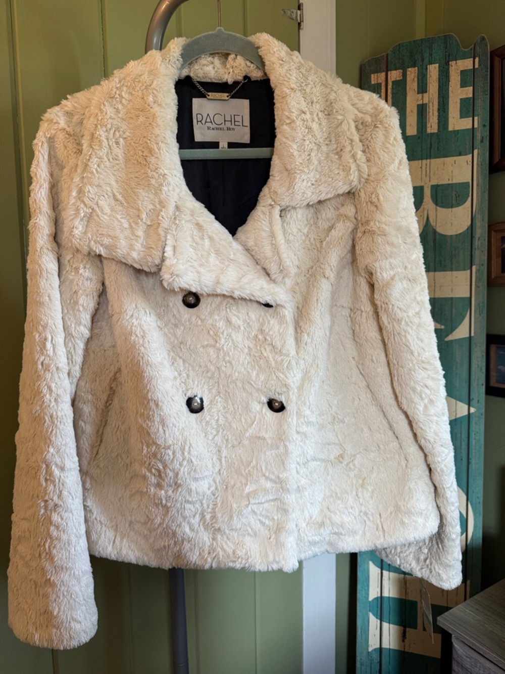 Rachel Roy Faux Fur Teddy Jacket
